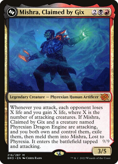 Mishra, Claimed by Gix (216) - Moderately Played / bro