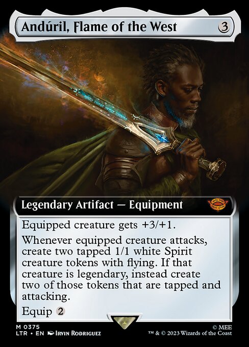 Andúril, Flame of the West (375) - EXTENDED ART - Lightly Played / ltr