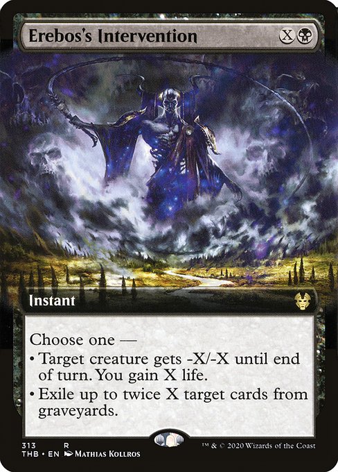 Erebos's Intervention (313) - EXTENDED ART - Lightly Played / thb