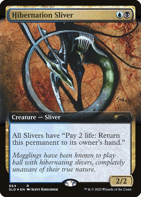 Hibernation Sliver (664) - EXTENDED ART - Foil Lightly Played / sld