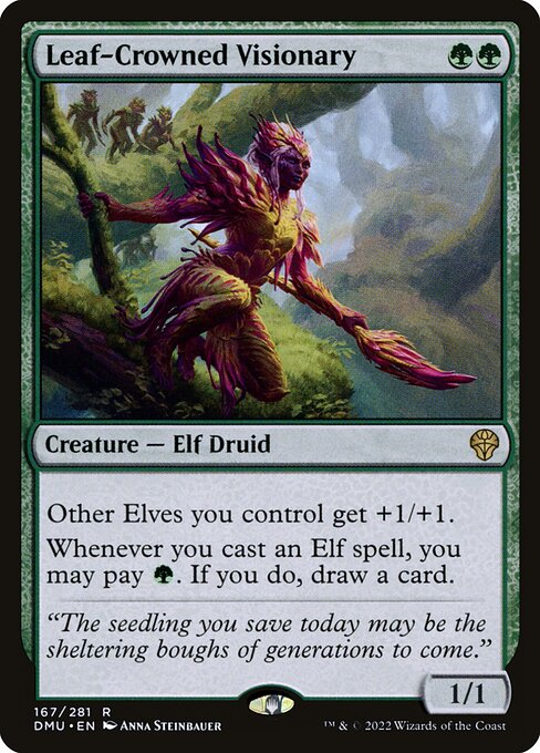 Leaf-Crowned Visionary (167) - Moderately Played / dmu