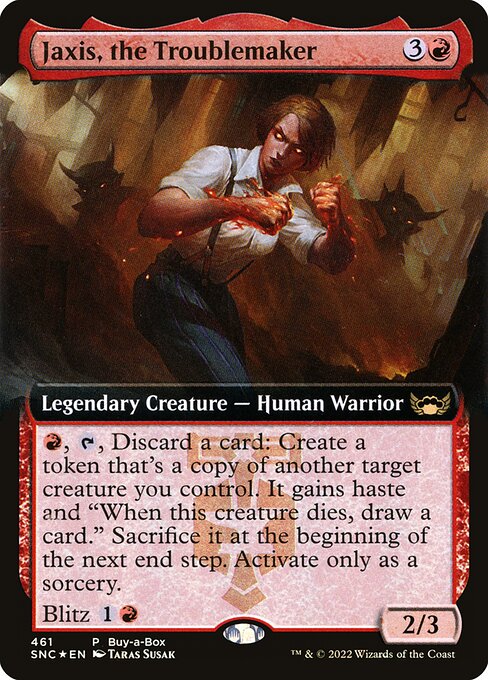 Jaxis, the Troublemaker (461) - EXTENDED ART - Foil Moderately Played / snc