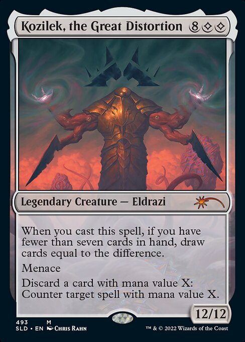 Kozilek, the Great Distortion (493) - FULL ART - Foil Lightly Played / sld