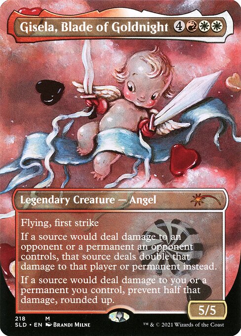 Gisela, Blade of Goldnight (218) - BORDERLESS - FULL ART - Lightly Played / sld