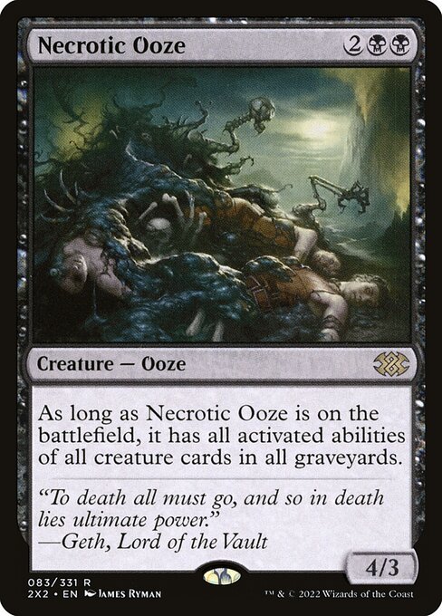 Necrotic Ooze (83) - Lightly Played / 2x2