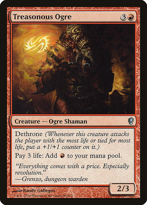 Treasonous Ogre (36) - Moderately Played / cns
