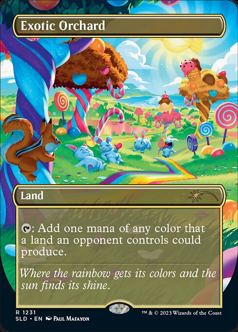 Exotic Orchard (1231) - BORDERLESS - FULL ART - Lightly Played / sld