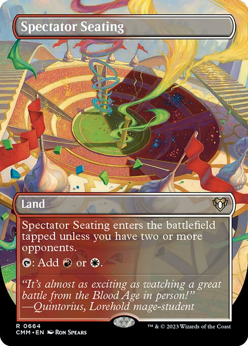 Spectator Seating (664) - BORDERLESS - Foil Lightly Played / cmm