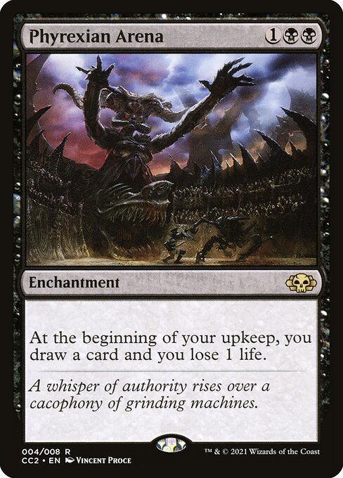 Phyrexian Arena (4) - Damaged / cc2