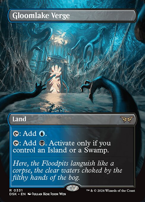 Gloomlake Verge (331) - BORDERLESS - FULL ART - Lightly Played / dsk