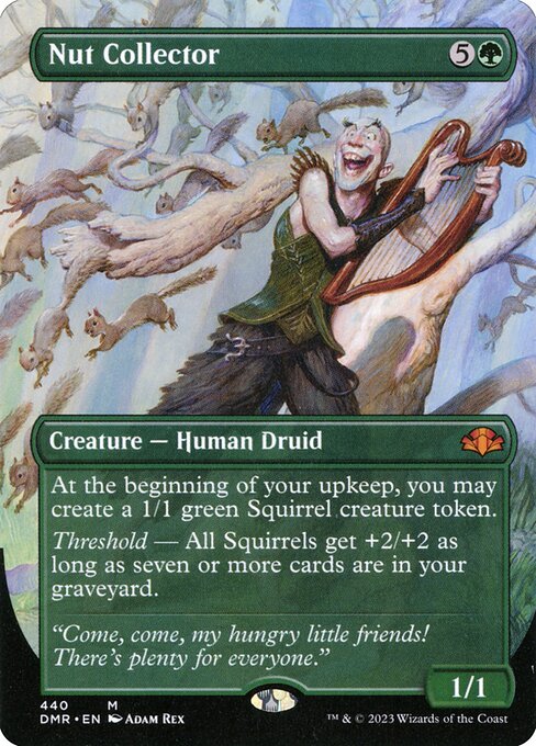 Nut Collector (440) - BORDERLESS - FULL ART - Lightly Played / dmr