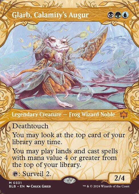 Glarb, Calamity's Augur (331) - BORDERLESS - Foil Lightly Played / blb