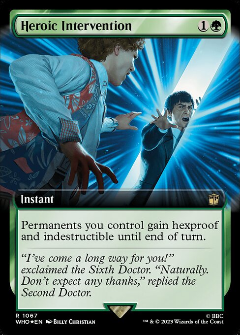 Heroic Intervention (1067) - EXTENDED ART - Foil Lightly Played / who
