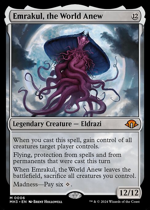Emrakul, the World Anew (6) - FULL ART - Lightly Played / mh3