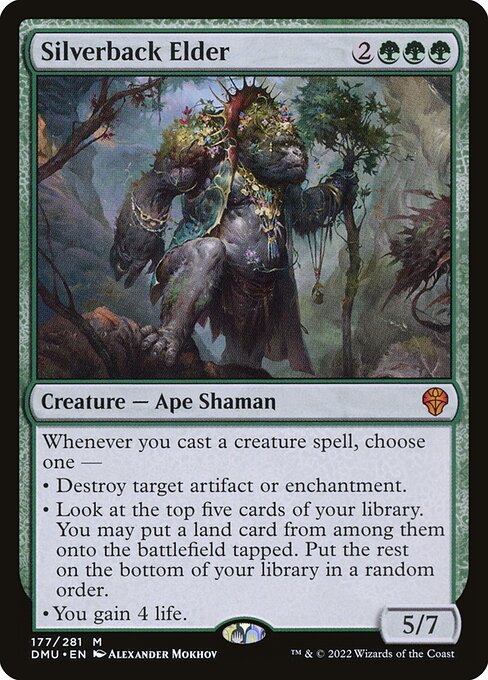 Silverback Elder (177) - Foil Lightly Played / dmu