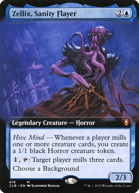 Zellix, Sanity Flayer (619) - EXTENDED ART - Lightly Played / clb