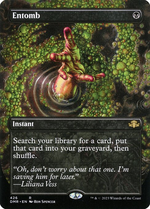 Entomb (426) - BORDERLESS - FULL ART - Lightly Played / dmr