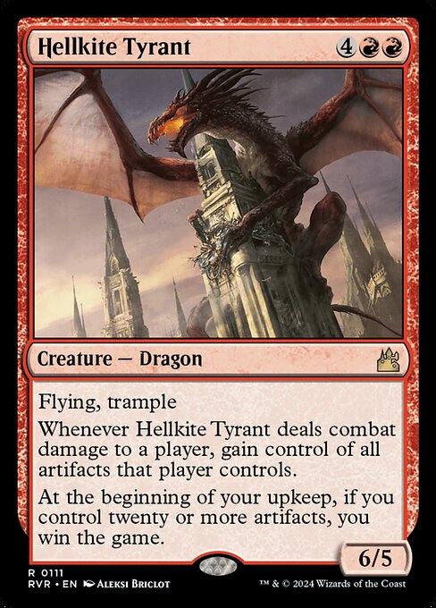 Hellkite Tyrant (111) - Foil Lightly Played / rvr