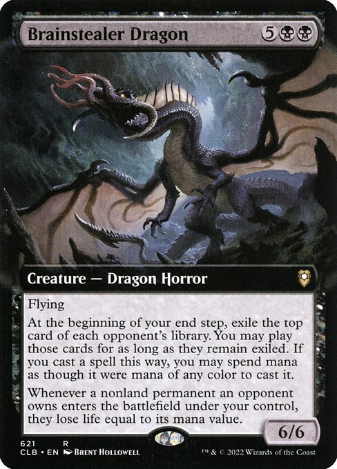 Brainstealer Dragon (621) - EXTENDED ART - Lightly Played / clb