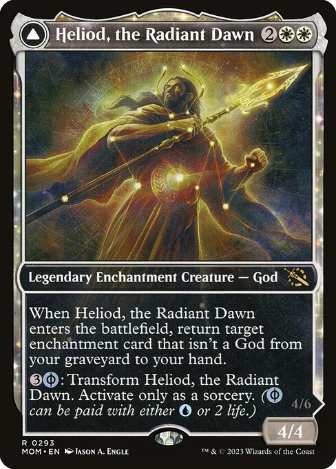 Heliod, the Radiant Dawn // Heliod, the Warped Eclipse (293) - SHOWCASE - FULL ART - Foil Lightly Played / mom