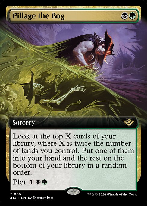 Pillage the Bog (359) - EXTENDED ART - Lightly Played / otj