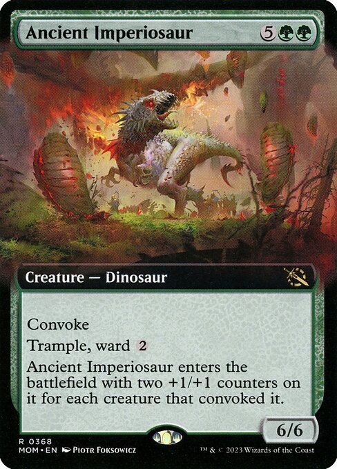Ancient Imperiosaur (368) - EXTENDED ART - Moderately Played / mom