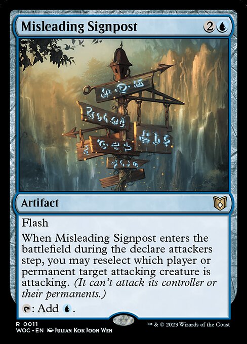 Misleading Signpost (11) - Lightly Played / woe