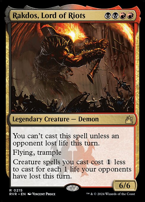 Rakdos, Lord of Riots (215) - Lightly Played / rvr