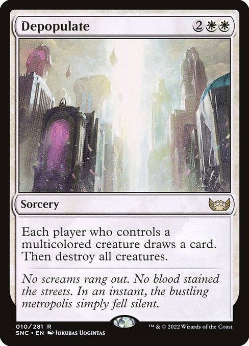 Depopulate (10) - Foil Lightly Played / snc