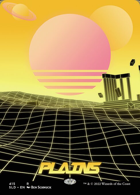 Plains (415) - BORDERLESS - FULL ART - Foil Damaged / sld