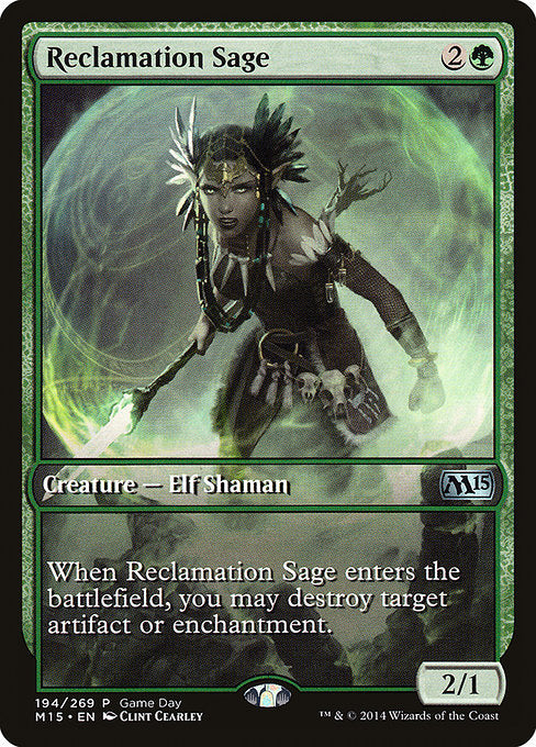 Reclamation Sage (194) - FULL ART - Moderately Played / m15