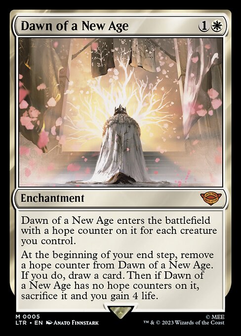 Dawn of a New Age (5) - Foil Lightly Played / ltr