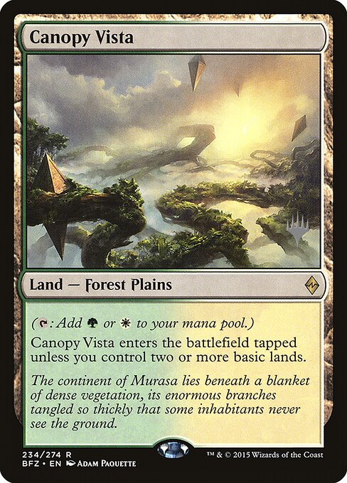 Canopy Vista (234p) - Moderately Played / bfz