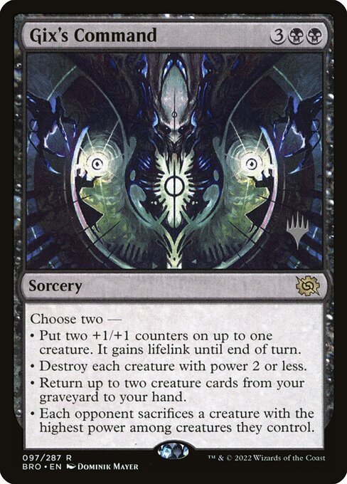 Gix's Command (97p) - Foil Lightly Played / bro