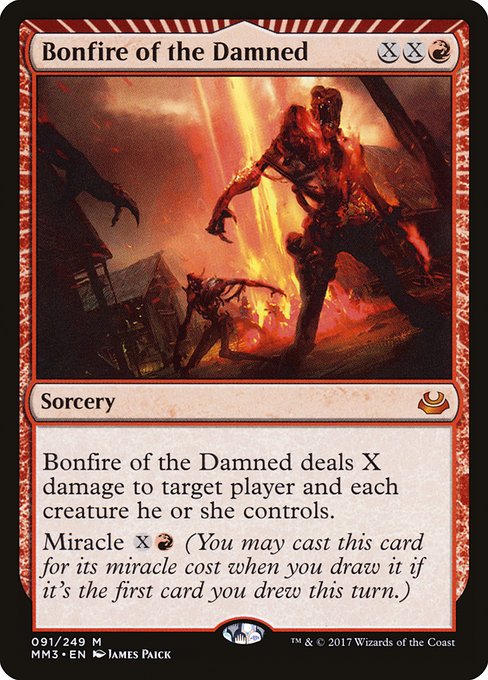 Bonfire of the Damned (91) - Moderately Played / mm3