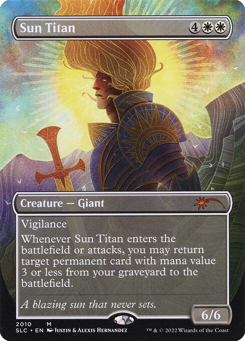 Sun Titan (2010) - BORDERLESS - FULL ART - Lightly Played / sld