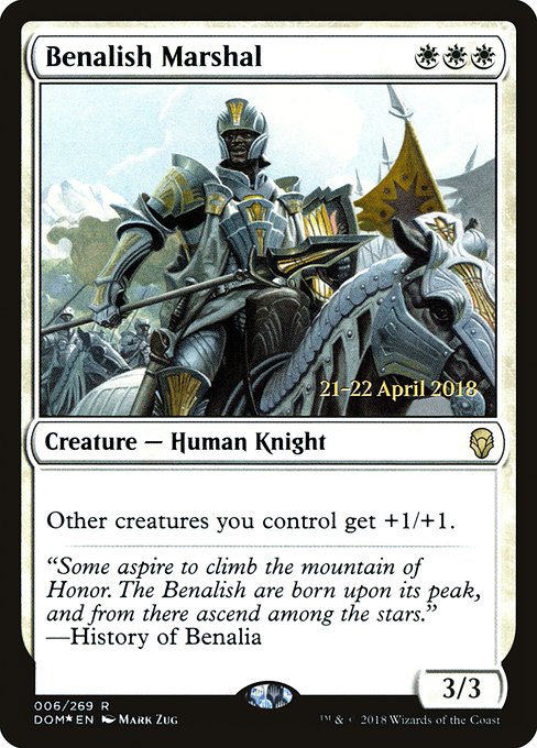 Benalish Marshal (6s) - Foil Lightly Played / dom