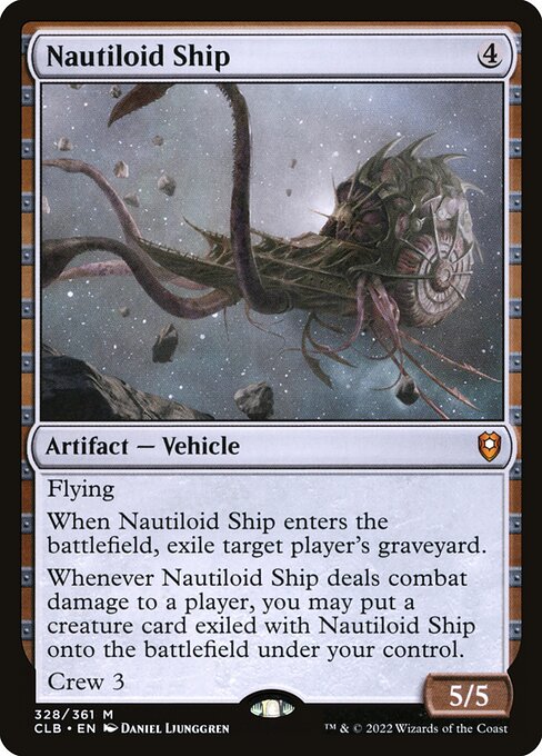 Nautiloid Ship (328) - Foil Lightly Played / clb