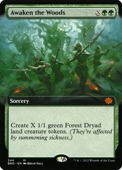 Awaken the Woods (344) - EXTENDED ART - Lightly Played / bro