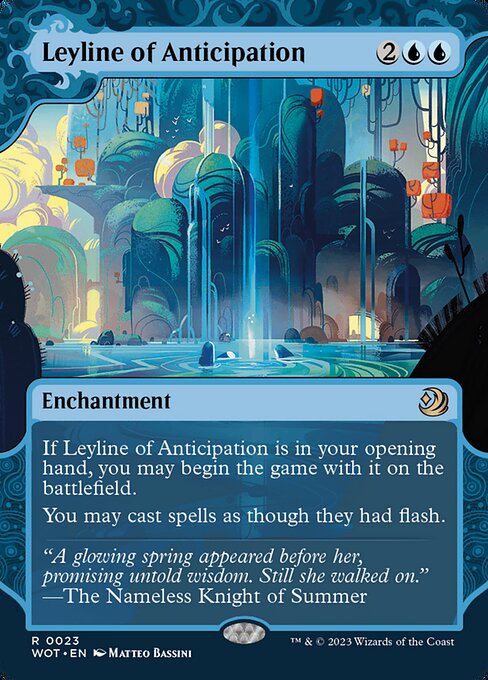 Leyline of Anticipation (23) - BORDERLESS - Lightly Played / woe