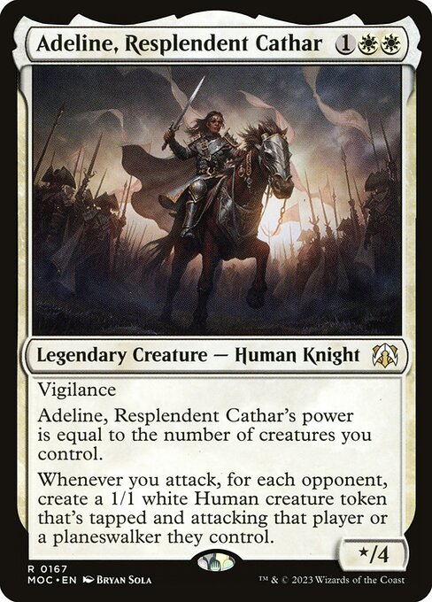 Adeline, Resplendent Cathar (167) - Lightly Played / mom