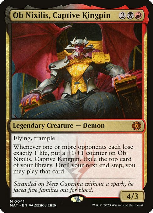 Ob Nixilis, Captive Kingpin (41) - Lightly Played / mat