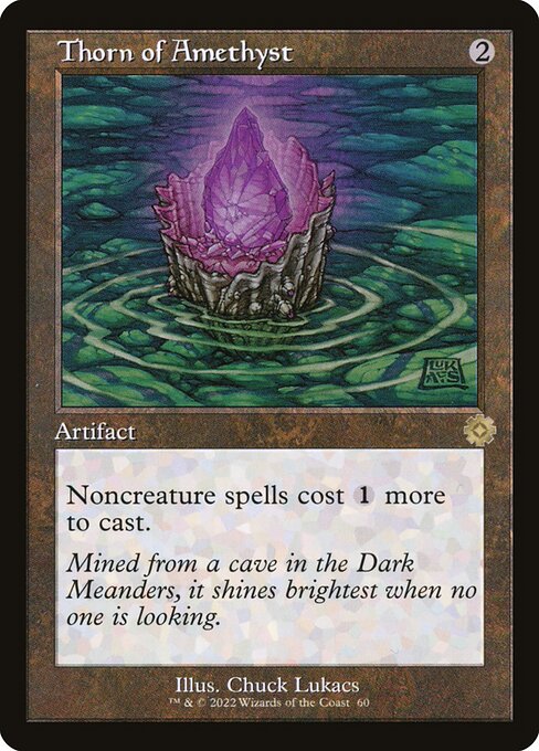 Thorn of Amethyst (60) - Foil Lightly Played / bro