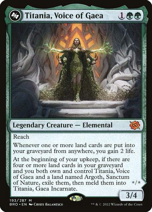 Titania, Voice of Gaea (193) - Lightly Played / bro
