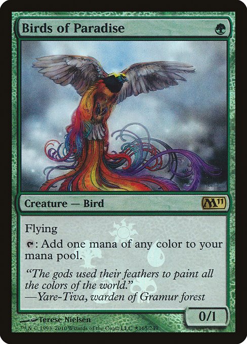 Birds of Paradise (165★) - Foil Heavily Played / m11