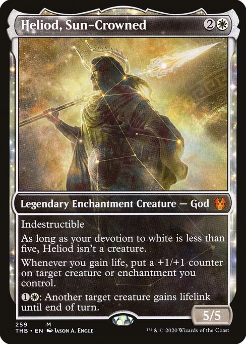 Heliod, Sun-Crowned (259) - SHOWCASE - FULL ART - Foil Lightly Played / thb