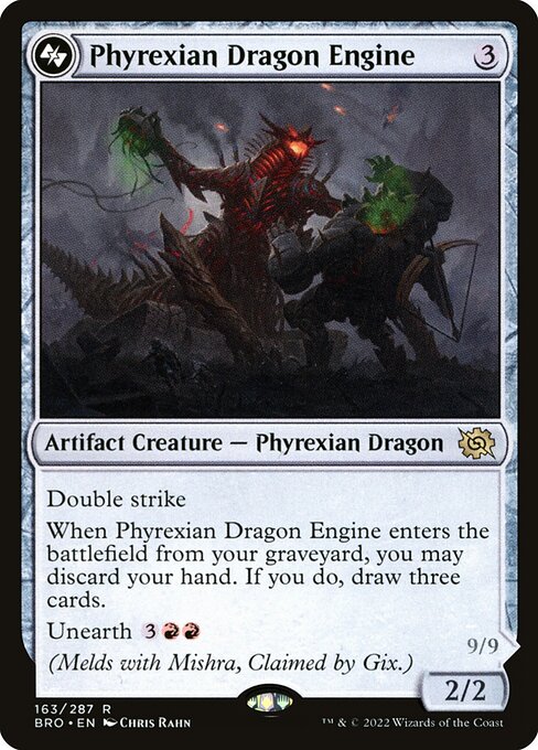 Phyrexian Dragon Engine (163a) - Lightly Played / bro