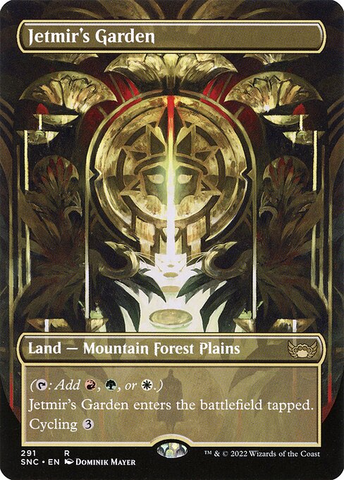Jetmir's Garden (291) - BORDERLESS - Foil Lightly Played / snc