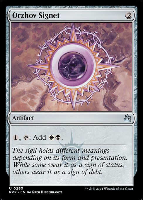 Orzhov Signet (263) - Lightly Played / rvr