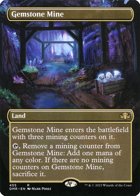 Gemstone Mine (455) - BORDERLESS - FULL ART - Lightly Played / dmr